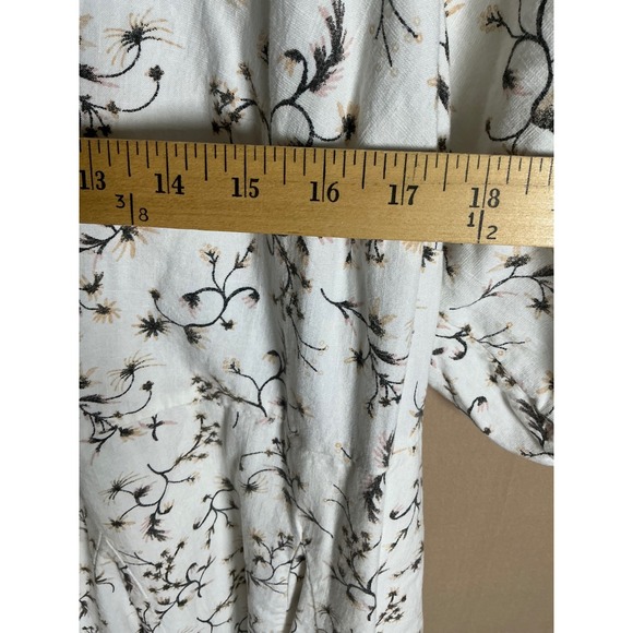 Universal Thread Women's XX Large White Floral Tiered Midi Dress Balloon Sleeve - Picture 4 of 7